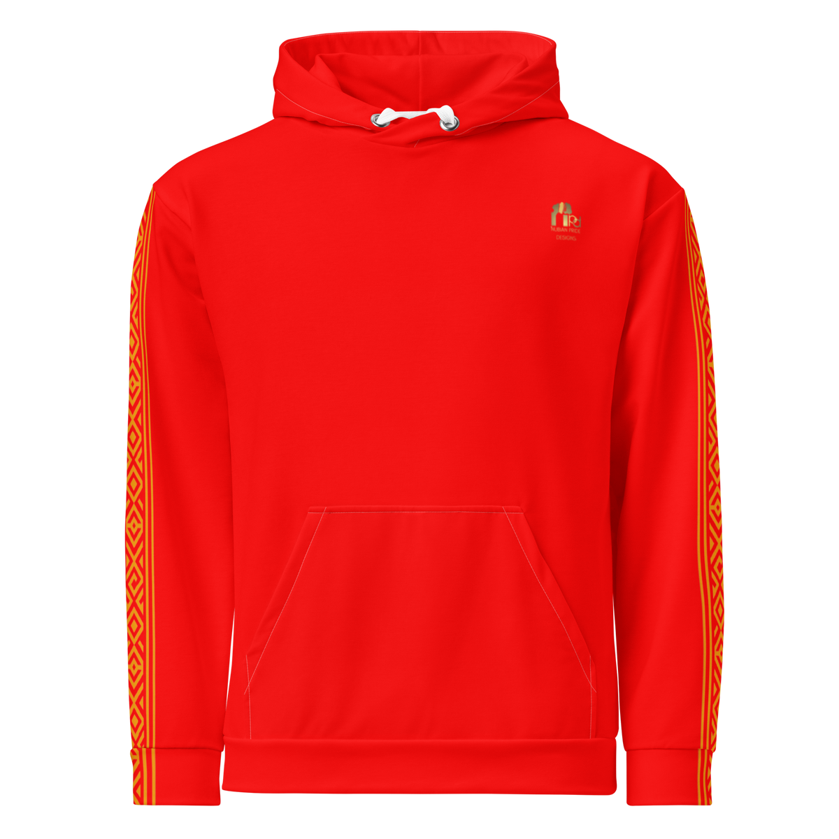 Nubian Pride Tribal Youth Unisex Hoodie in Red