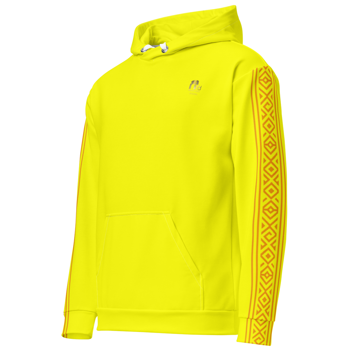 Nubian Pride Tribal Youth Unisex Hoodie in Yellow