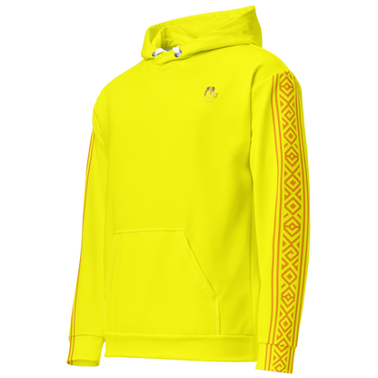 Nubian Pride Tribal Youth Unisex Hoodie in Yellow