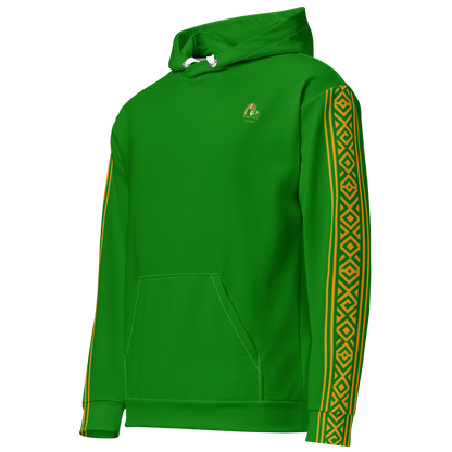 Nubian Pride Tribal Youth Unisex Hoodie in Green
