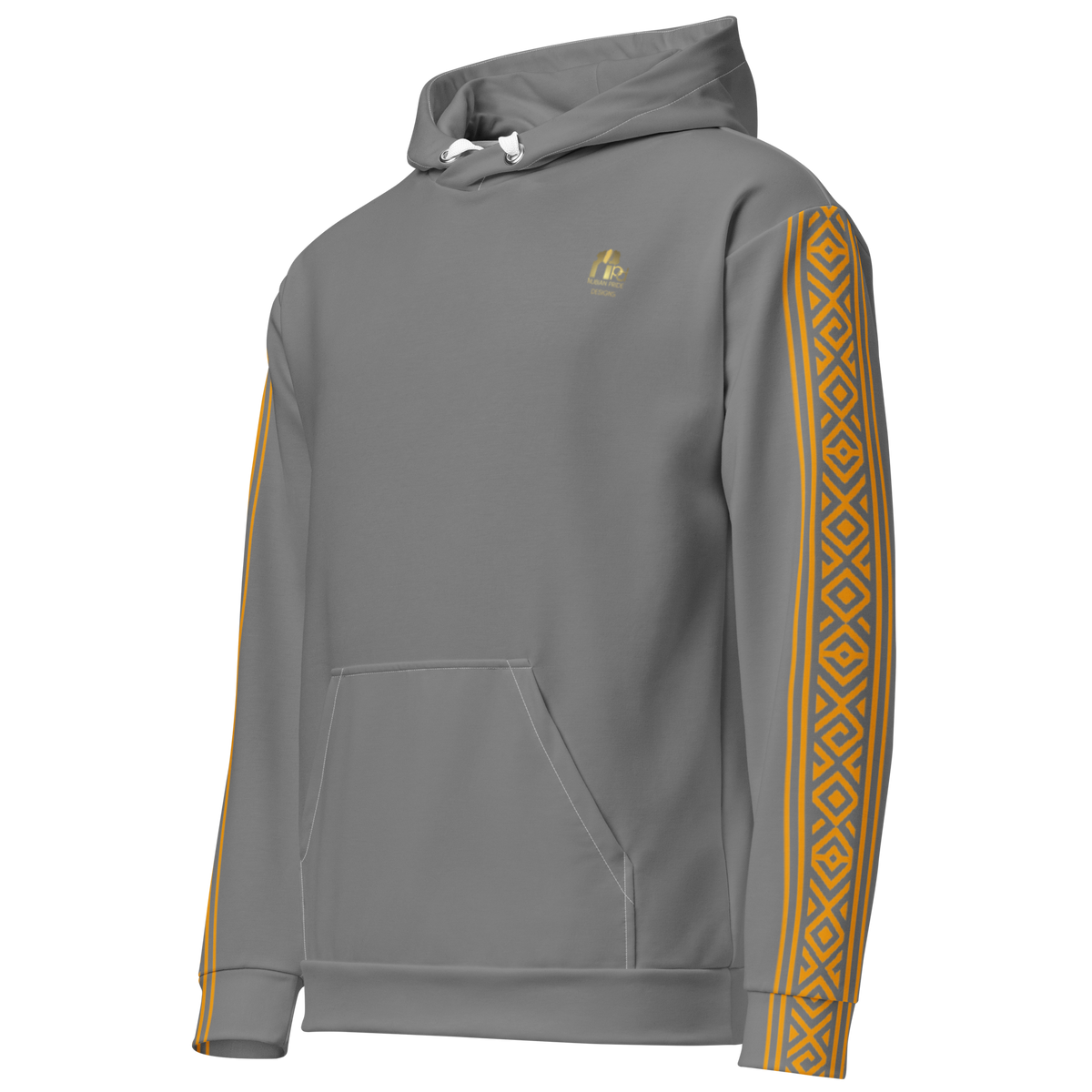 Nubian Pride Tribal Youth Unisex Hoodie in Grey