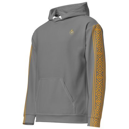 Nubian Pride Tribal Youth Unisex Hoodie in Grey