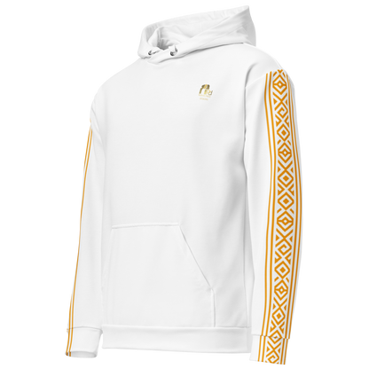 Nubian Pride Tribal Youth Unisex Hoodie in White