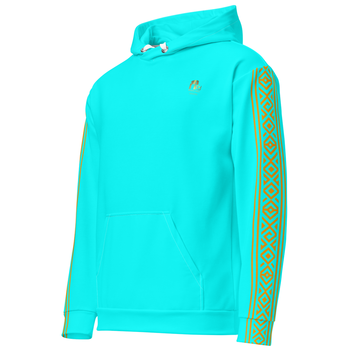 Nubian Pride Tribal Youth Unisex Hoodie in Teal