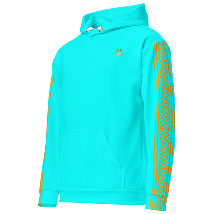 Nubian Pride Tribal Youth Unisex Hoodie in Teal