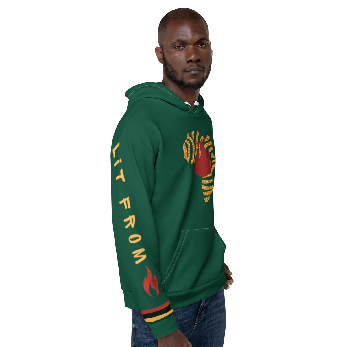 "Lit from the Continent" Unisex Hoodie