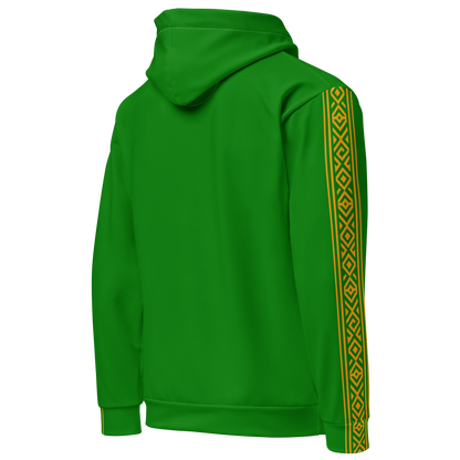 Nubian Pride Tribal Youth Unisex Hoodie in Green