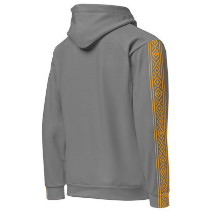 Nubian Pride Tribal Youth Unisex Hoodie in Grey