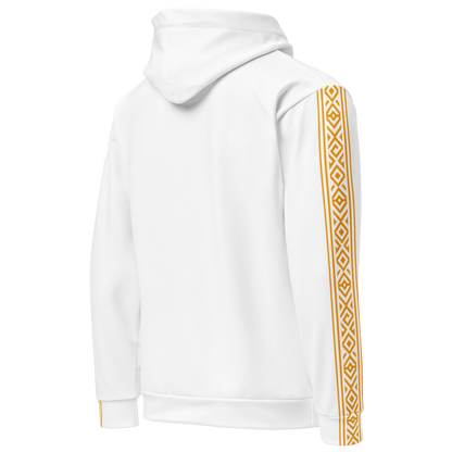 Nubian Pride Tribal Youth Unisex Hoodie in White