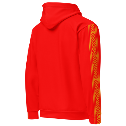 Nubian Pride Tribal Youth Unisex Hoodie in Red