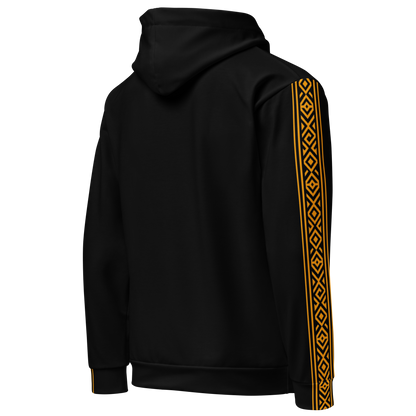 Nubian Pride Tribal Youth Unisex Hoodie in Black