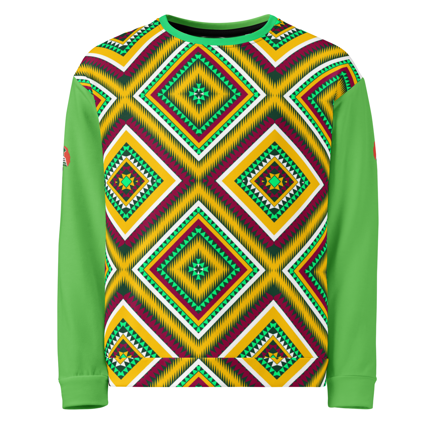 HBCU Proud Parents Tribal Print Sweatshirt – Heritage, Pride & Black Excellence in Tribal Green