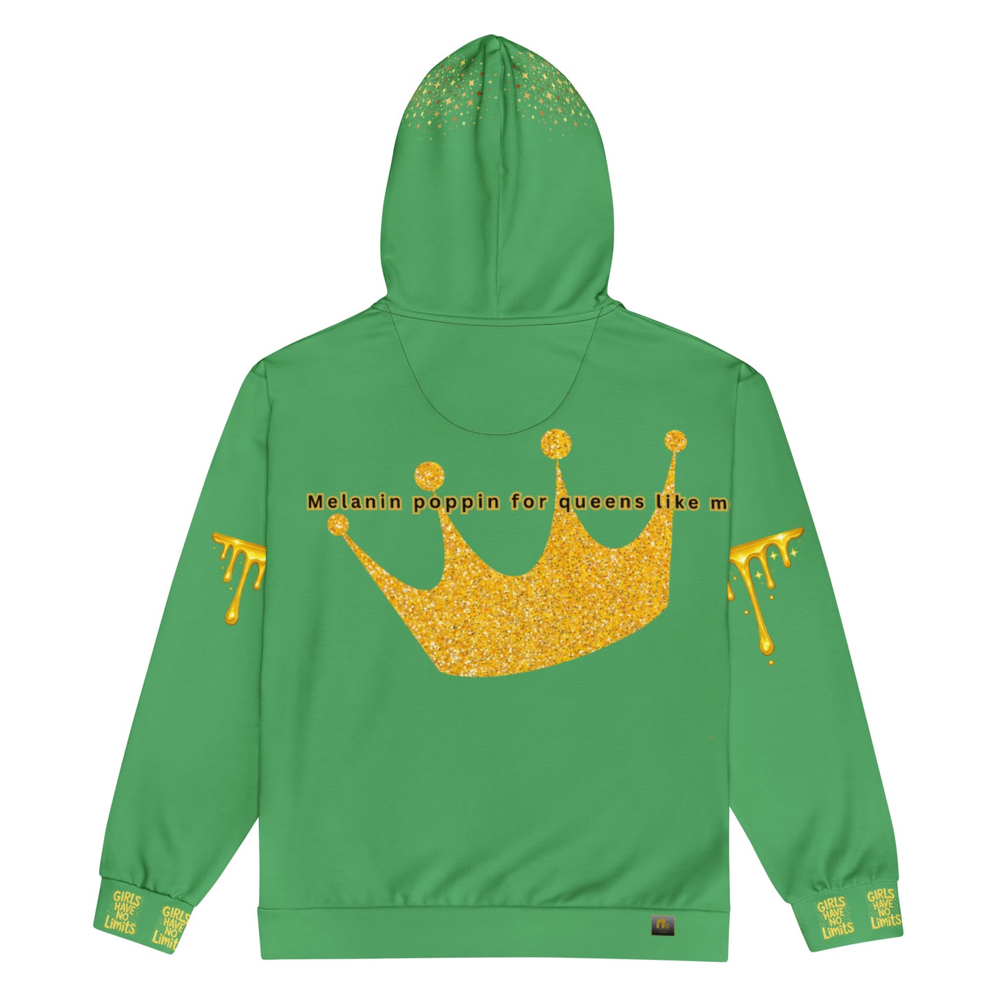 No Limit Melanin Drip Zip-Up Hoodie for Girls