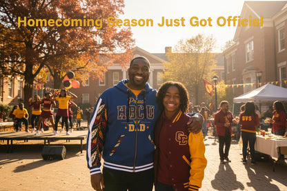 HBCU Proud Dad Zip Hoodie – Navy | All-Over Print Recycled Fleece
