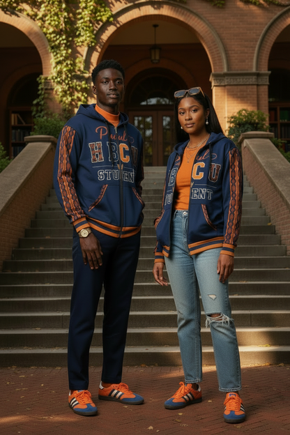 HBCU Student Unisex Zip Hoodie – All-Over Print | Recycled Fleece
