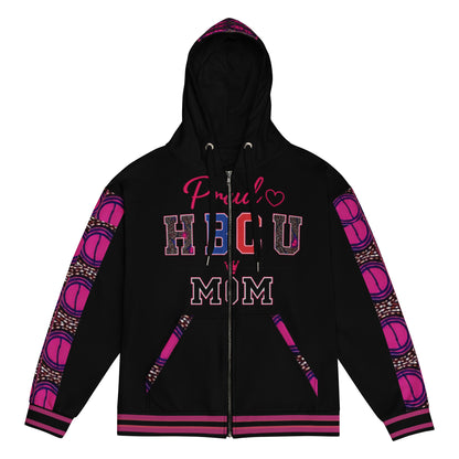 HBCU Proud Mom Zip Hoodie – All-Over Print Recycled Fleece