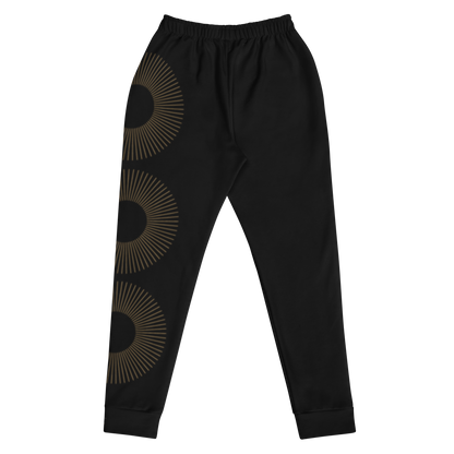 Nubian Luxe Joggers – Black & Gold for Women