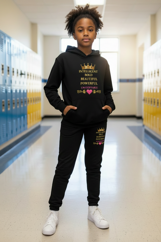 Young Queens Built Different Joggers for Girls
