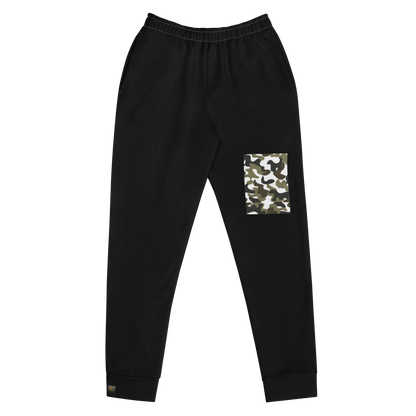 Camo Patch Unisex Joggers in Black