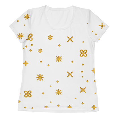 Celestial Bloom Tee for Women in White