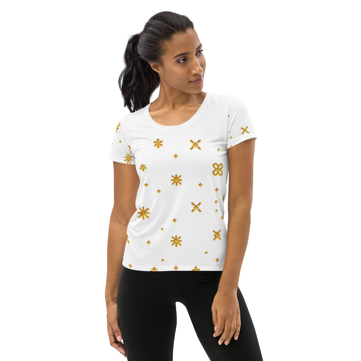 Celestial Bloom Tee for Women in White