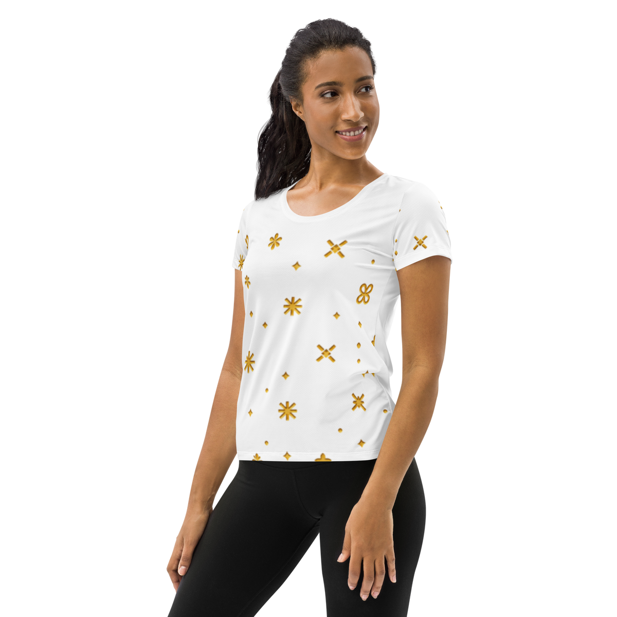 Celestial Bloom Tee for Women in White