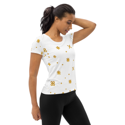 Celestial Bloom Tee for Women in White
