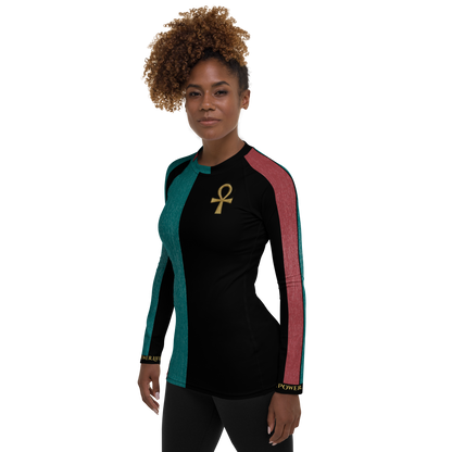 Ankh Rash Guard - Long Sleeve for Women