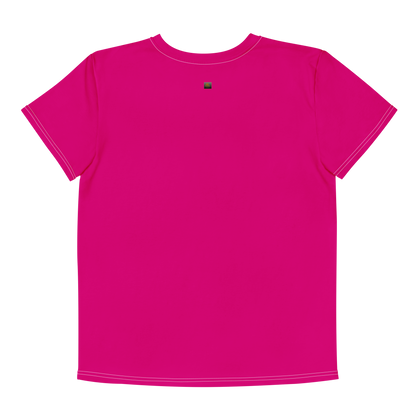 Knowledge Is Power Unisex Tee in Fuschia