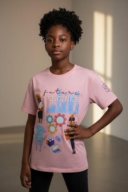 Future Engineer Youth Crewneck Tee for Girls