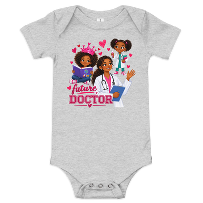 Future Doctor Baby Short Sleeve Onesie for Girls