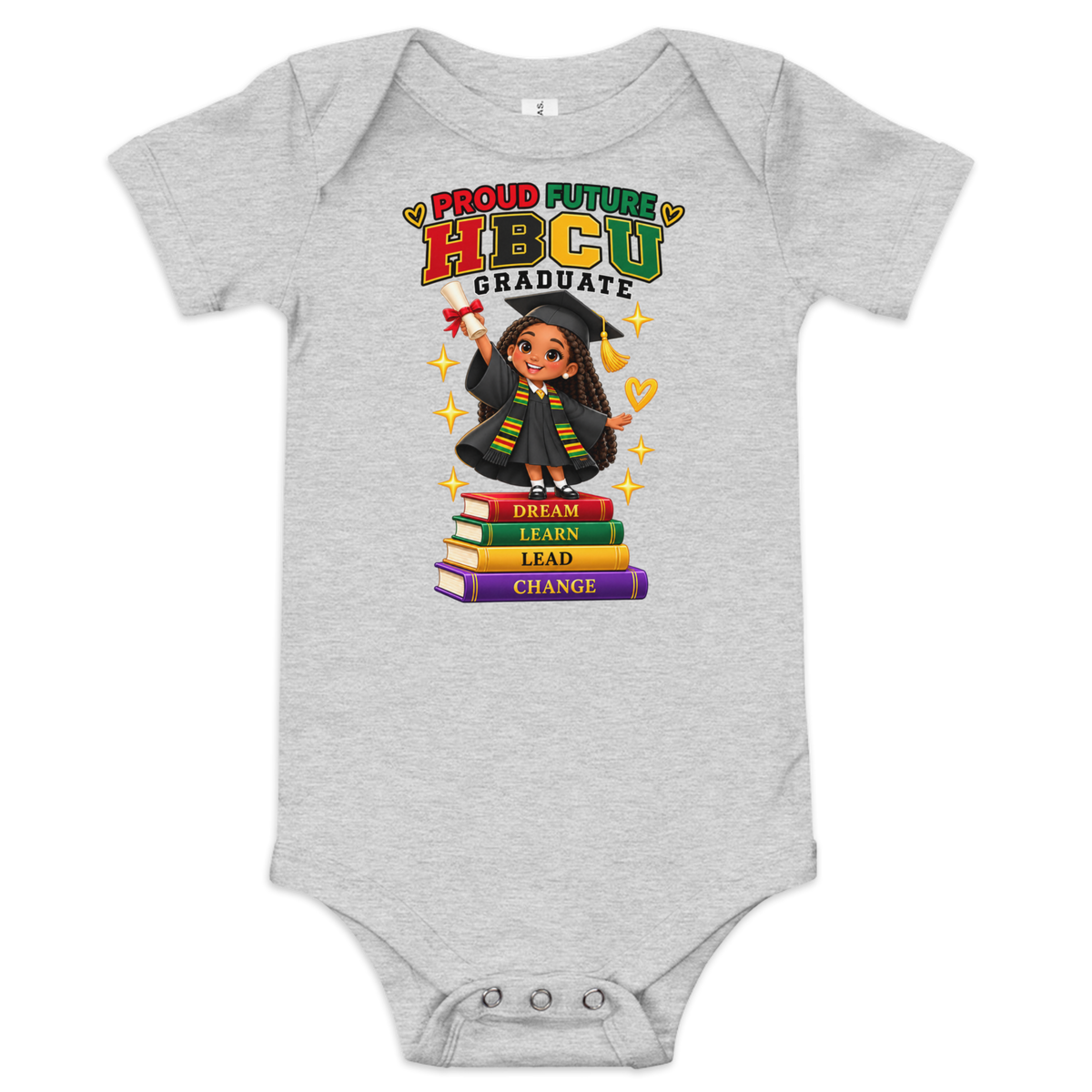 Proud Future HBCU Graduate Short Sleeve Onesie Tee for Girls