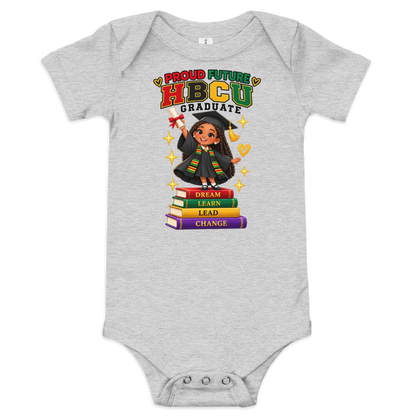Proud Future HBCU Graduate Short Sleeve Onesie Tee for Girls
