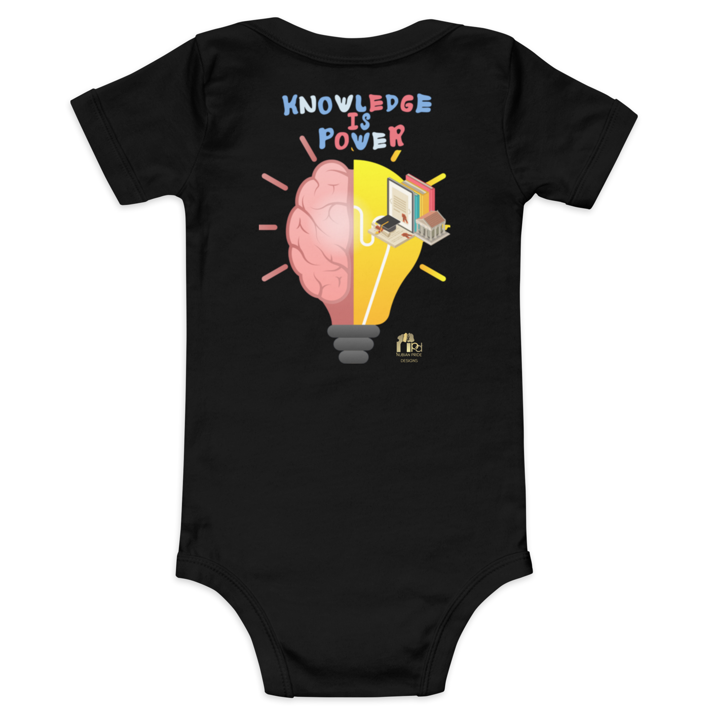 Education Is Key Short Sleeve Onesie Tee for Boys
