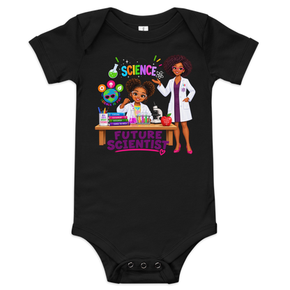 Future Scientist Baby Short Sleeve Onesie for Girls