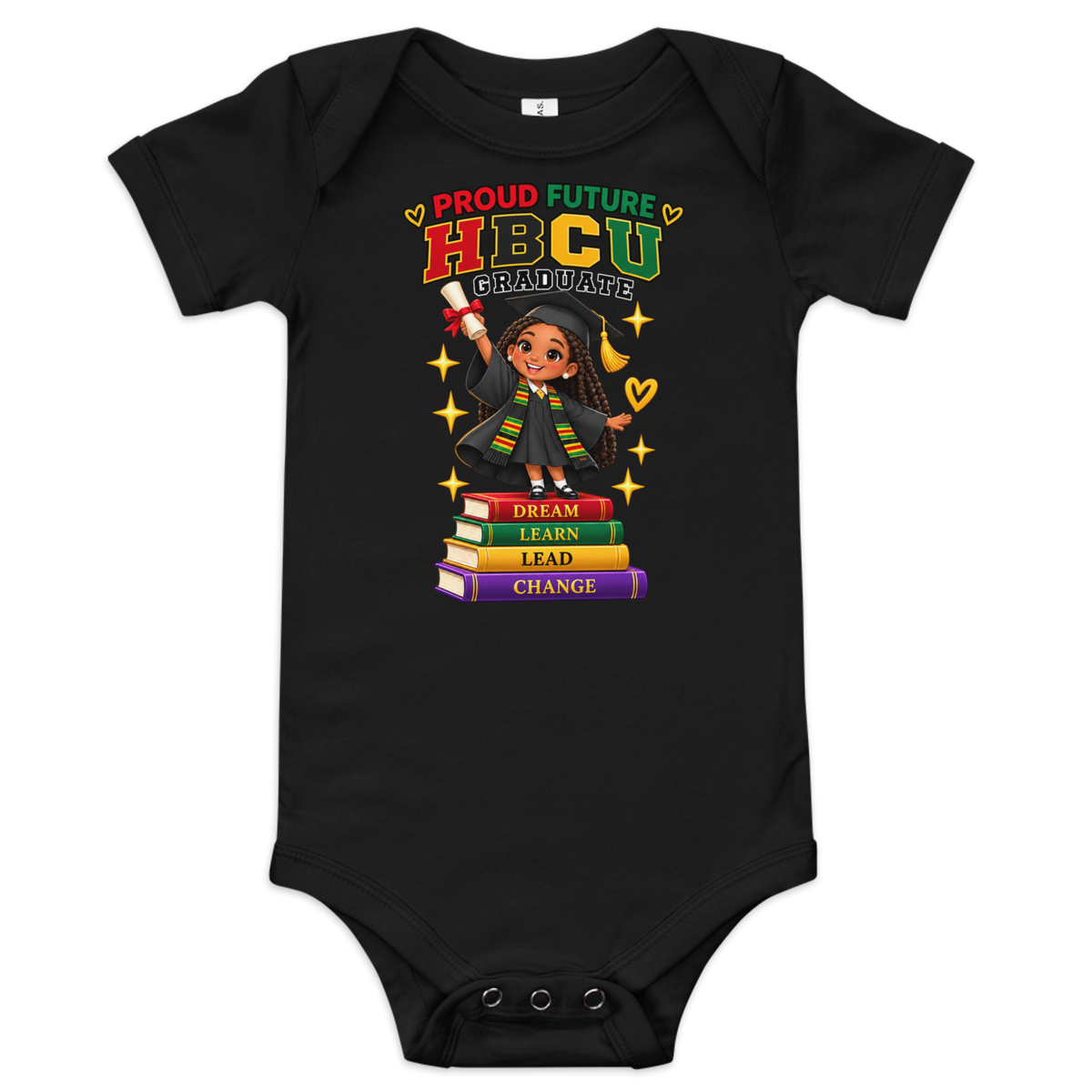 Proud Future HBCU Graduate Short Sleeve Onesie Tee for Girls