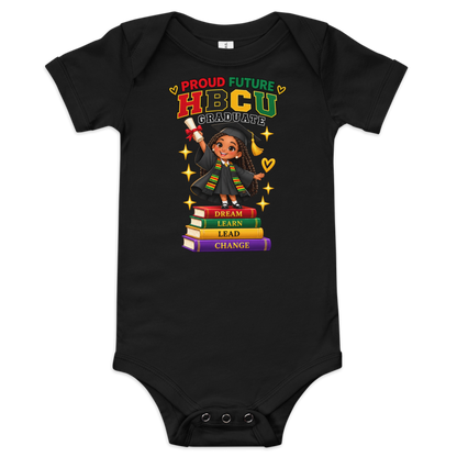 Proud Future HBCU Graduate Short Sleeve Onesie Tee for Girls