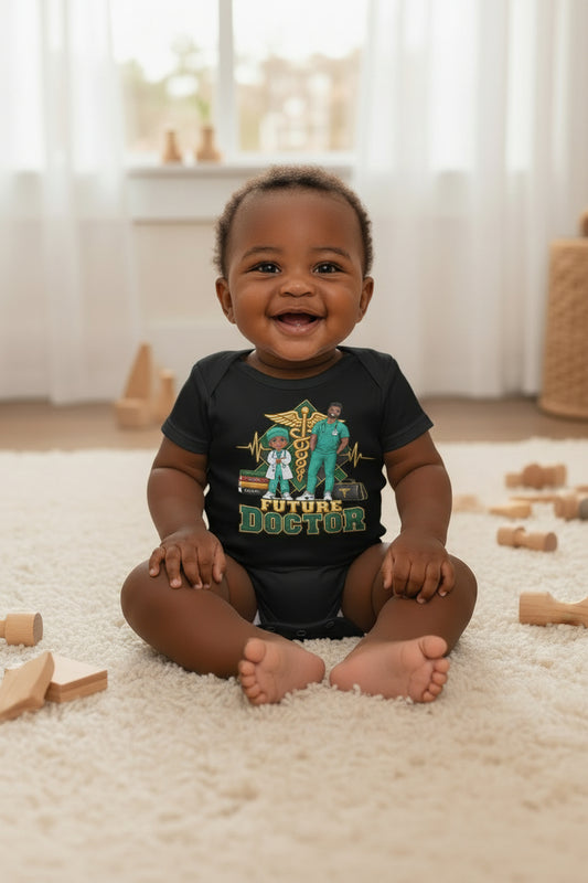Future Doctor Baby Short Sleeve Onesie for Boys