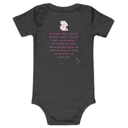 Proud Future HBCU Graduate Short Sleeve Onesie Tee for Girls