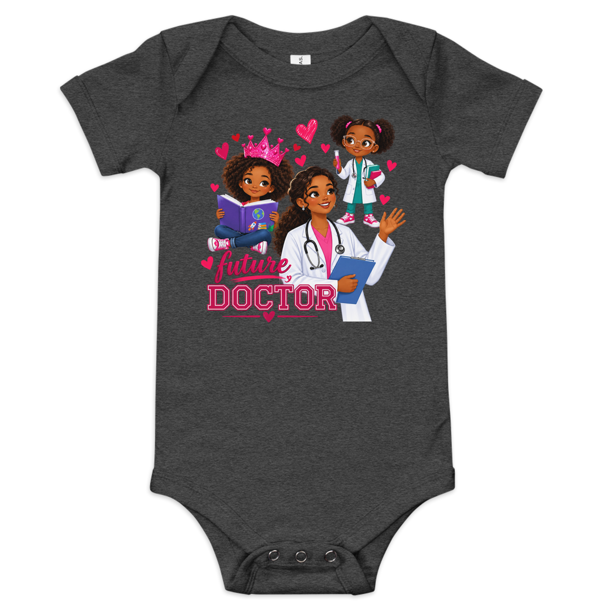Future Doctor Baby Short Sleeve Onesie for Girls