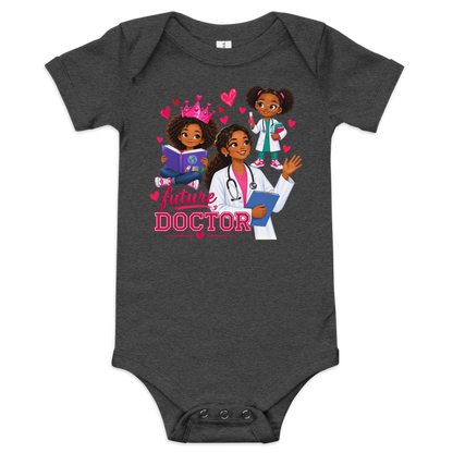 Future Doctor Baby Short Sleeve Onesie for Girls