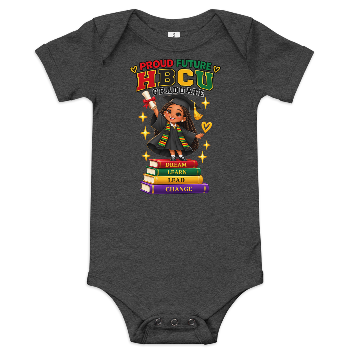 Proud Future HBCU Graduate Short Sleeve Onesie Tee for Girls