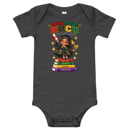 Proud Future HBCU Graduate Short Sleeve Onesie Tee for Girls