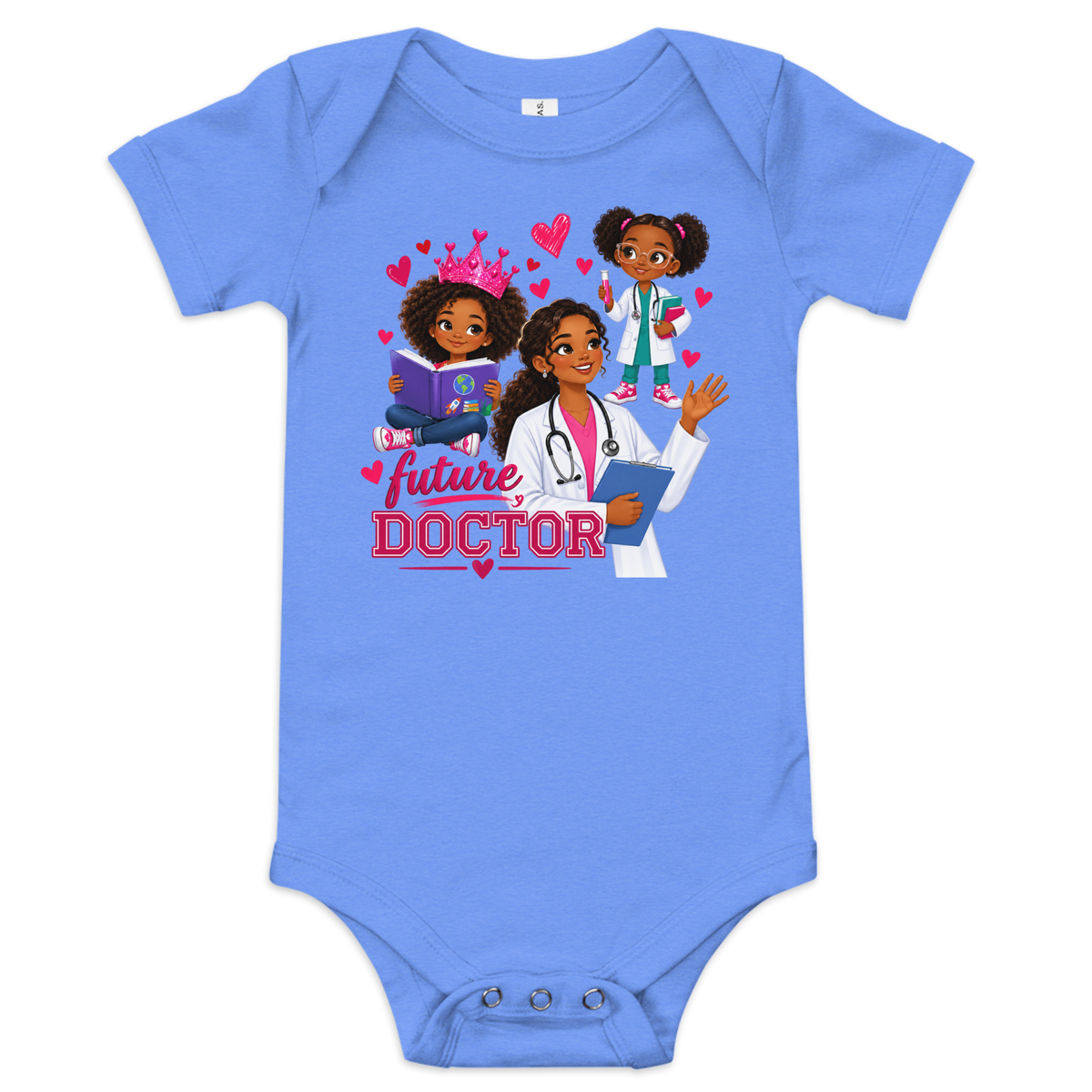 Future Doctor Baby Short Sleeve Onesie for Girls