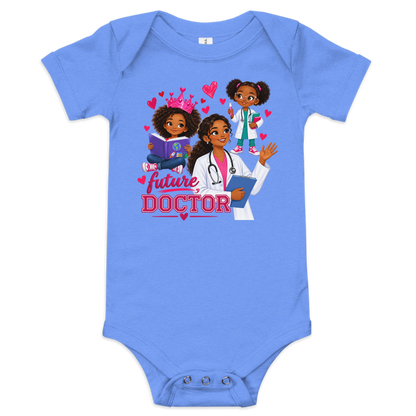 Future Doctor Baby Short Sleeve Onesie for Girls