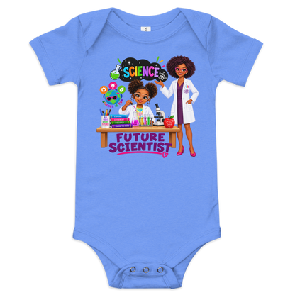 Future Scientist Baby Short Sleeve Onesie for Girls