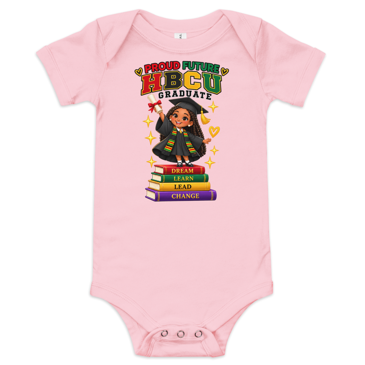 Proud Future HBCU Graduate Short Sleeve Onesie Tee for Girls