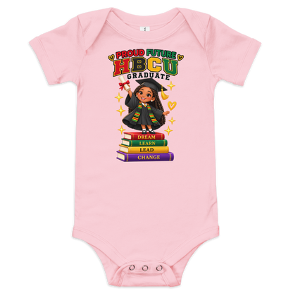 Proud Future HBCU Graduate Short Sleeve Onesie Tee for Girls