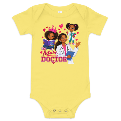 Future Doctor Baby Short Sleeve Onesie for Girls