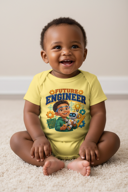 Future Engineer Baby Short Sleeve Onesie for Boys